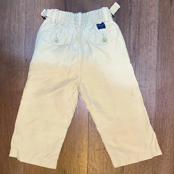 Polo by Ralph Lauren Khaki Chino Pants w/ Adjustable Side Buckles (18 Months) - Picture 3 of 4